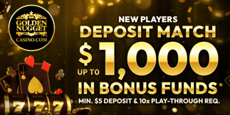 New Golden Nugget Online Casino Michigan Bonus: 100% Deposit Match $1,000