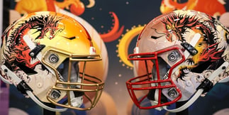 Sneak Peak: NFL Year of the Dragon Helmets for Kansas City and San Francisco
