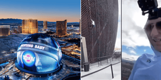 Las Vegas Sphere Target Of Pro-life Spiderman Stunt