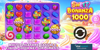 Dolci tentazioni: Sweet Bonanza 1000 in esclusiva italiana su StarCasinò