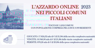 “Non così piccoli": la mappa del gambling online in 98 piccoli comuni dell'Italia meridionale