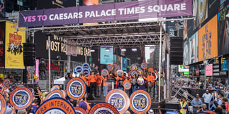 Caesars Palace Times Square Casino Proposal Draws Dueling Rallies on Eve of Application Deadline