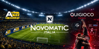 NOVOMATIC Italia nel calcio 2026/27: APay sui led di Serie A, Quigioco News nella B