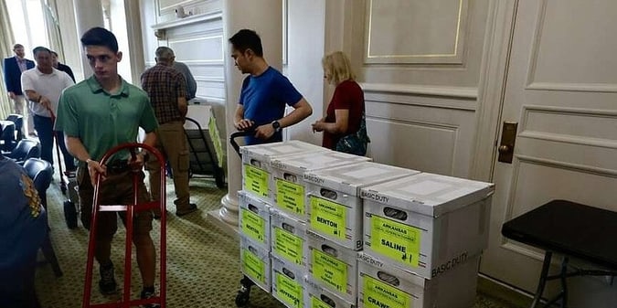 Arkansas Group Submits Signatures to Get Casino Question on November Ballot