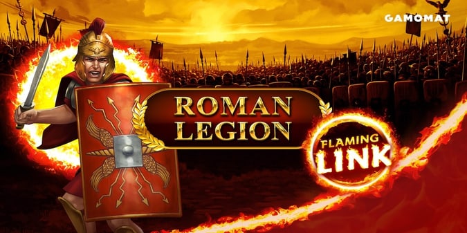 GAMOMAT Unveils Roman Legion Flaming Link With Multiplier Zones and Fire Orbs