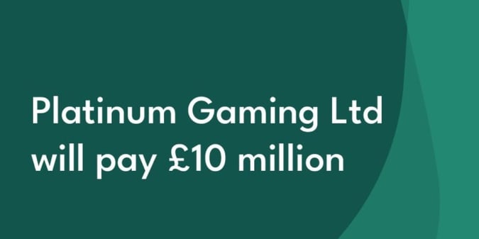 Platinum Gaming Hit With £10 Million Fine Over AML and Safer Gambling Failures