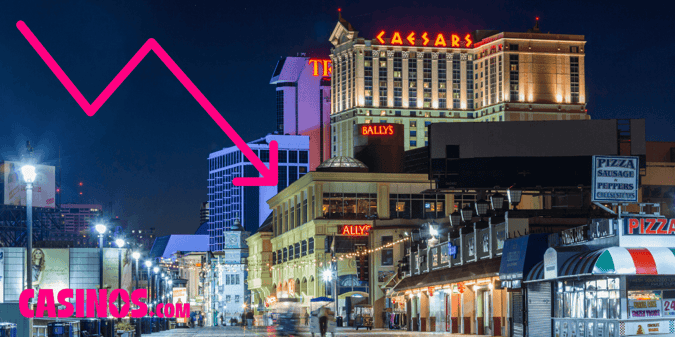 New Jersey Casino Revenues Dip Slightly Year-on-Year in 2024