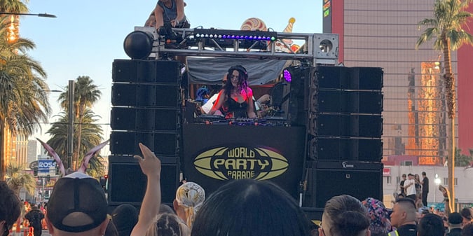 DJs, Dancers, and Ravers Took Over the North Strip for EDC Las Vegas’s World Party Parade