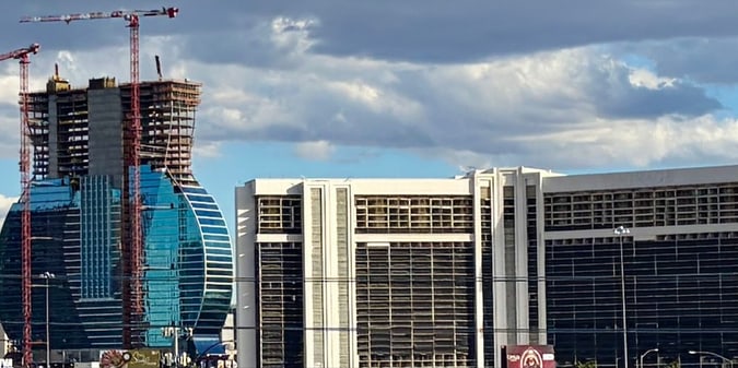 Hard Rock’s Guitar Tower Has Topped Off, and the Vegas Skyline Is Already Looking Different