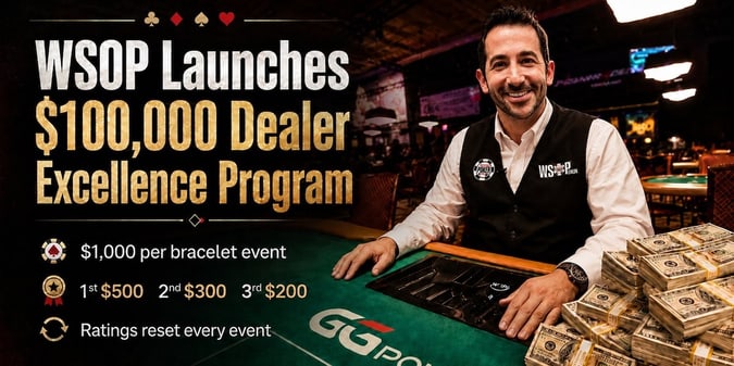 WSOP Rolls Out Cash Incentives for Dealer Rating System