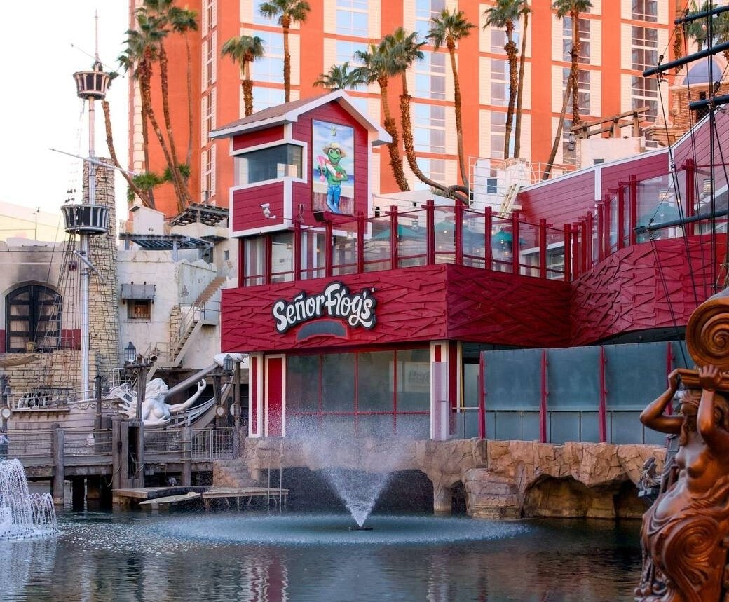 Exterior of the former Señor Frog's restaurant space at Treasure Island Las Vegas