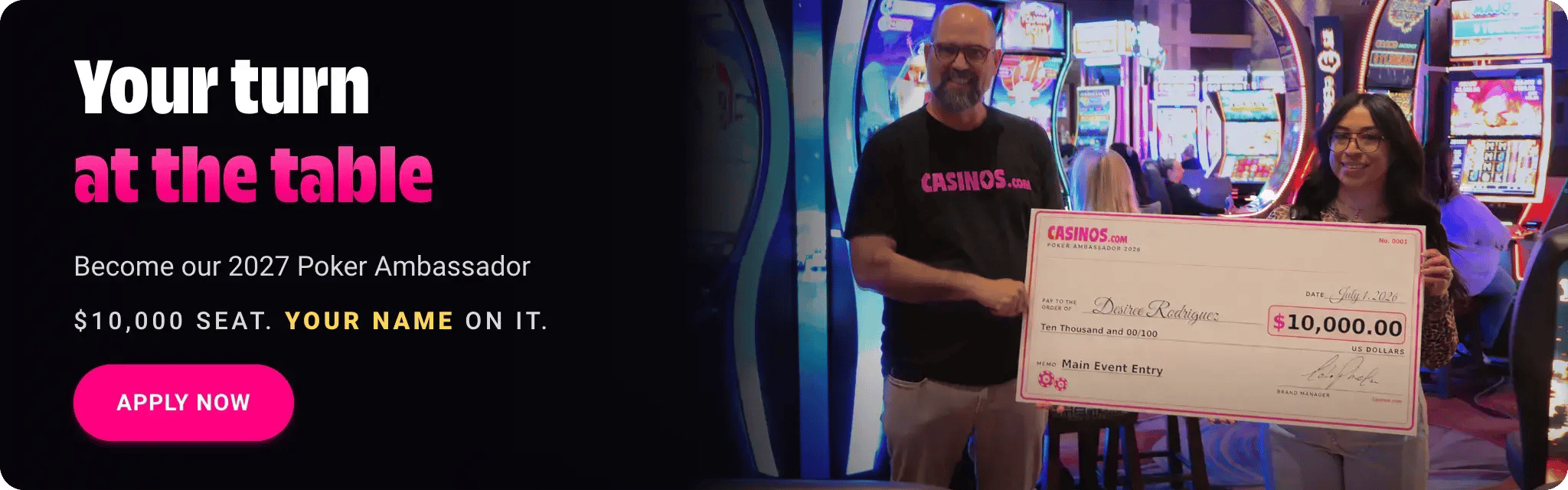 Click and enter Poker Ambassador 2027 Competition