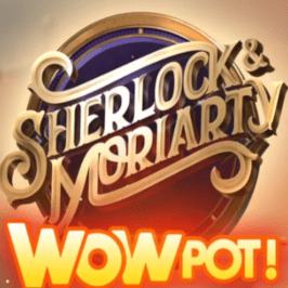 Sherlock &amp; Moriarty WOWPOT! Game Logo