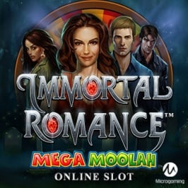 Immortal Romance Mega Moolah Game Logo