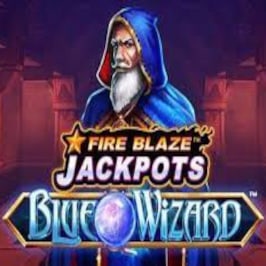 Fire Blaze: Blue Wizard Game Logo