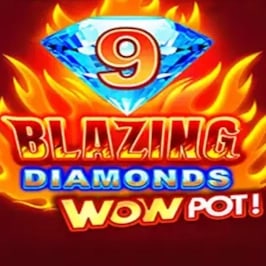 9 Blazing Diamonds WOWPOT Game Logo