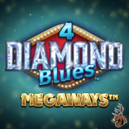 4 Diamond Blues Megaways Game Logo