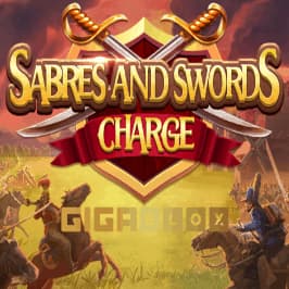 Sabres and Swords: Charge Gigablox Game Logo