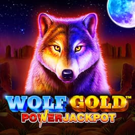 Wolf Gold Power Jackpot Game Logo