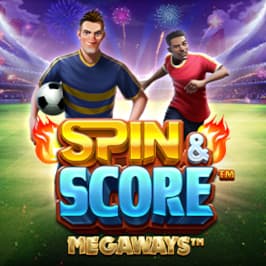 Spin &amp; Score Megaways Game Logo