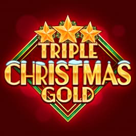 Triple Christmas Gold Game Logo