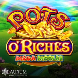 Pots O’Riches Mega Moolah Game Logo