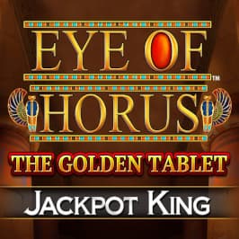 Eye of Horus: The Golden Tablet Jackpot King Game Logo