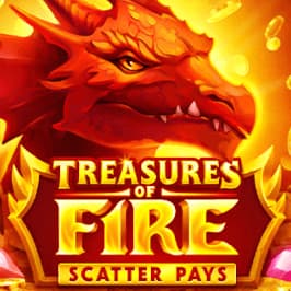 Treasures of Fire: Scatter Pays Game Logo