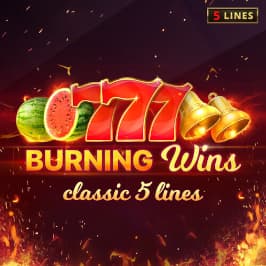 Burning Wins: Classic 5 Lines Game Logo