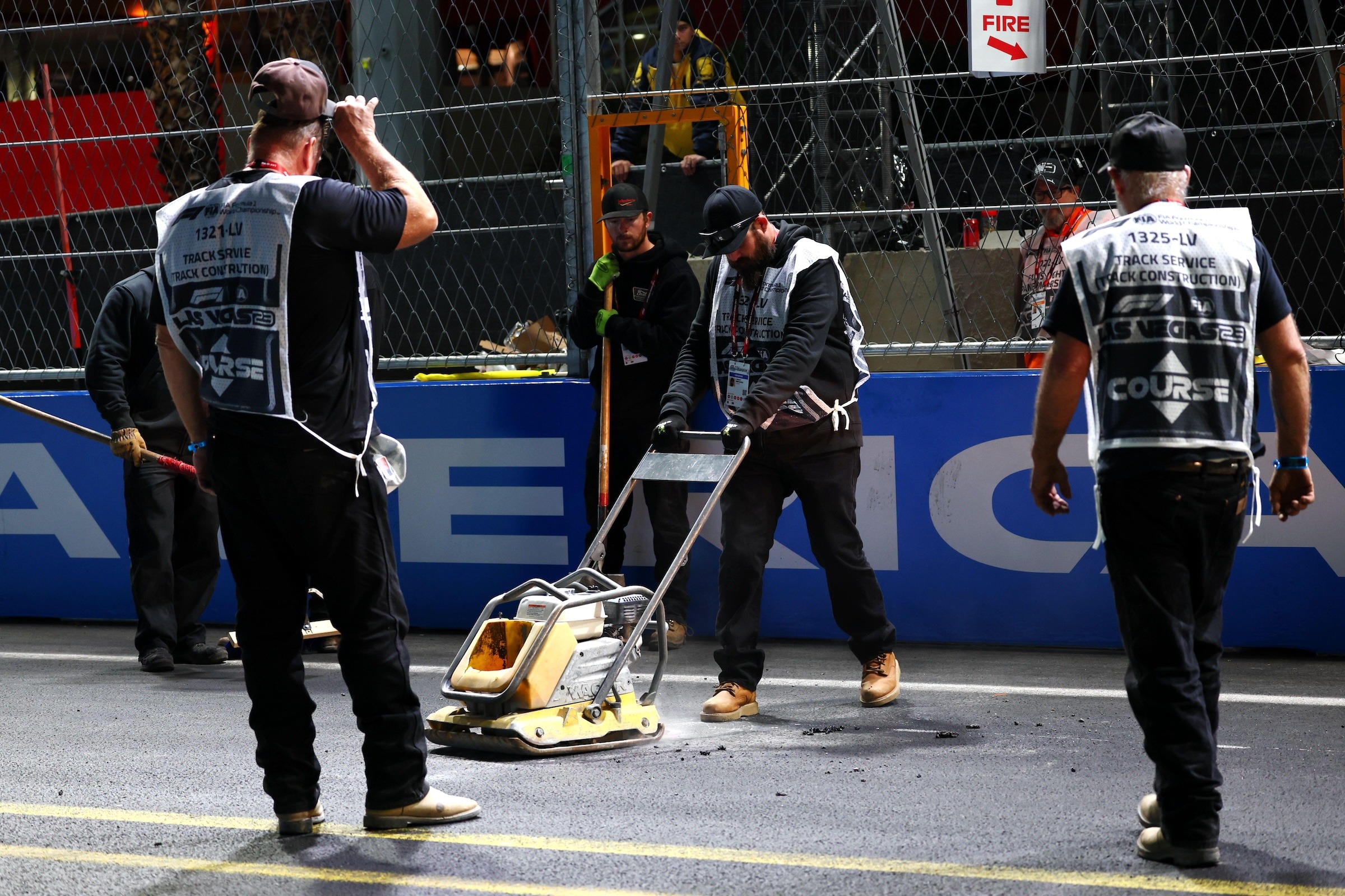 fixing F1 Las Vegas manhole