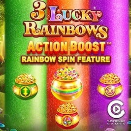 Action Boost 3 Lucky Rainbows Game Logo