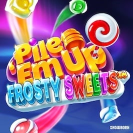 Pile 'Em Up Frosty Sweets Game Logo