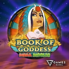 Book of Goddess Mega Moolah Game Logo