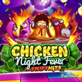 Chicken Night Fever Game Logo