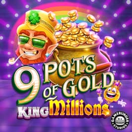 9 Pots of Gold King Millions Game Logo