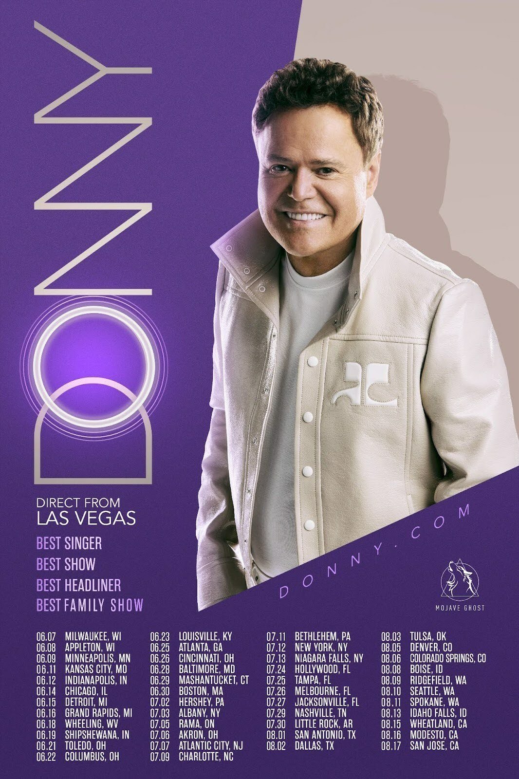 Donny Osmond Tour Schedule
