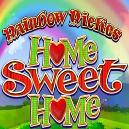 Rainbow Riches Home Sweet Home Game Logo