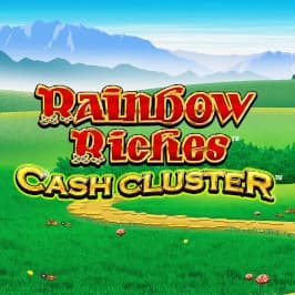 Rainbow Riches Cash Cluster Game Logo