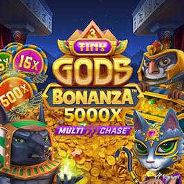 3 Tiny Gods Bonanza Game Logo