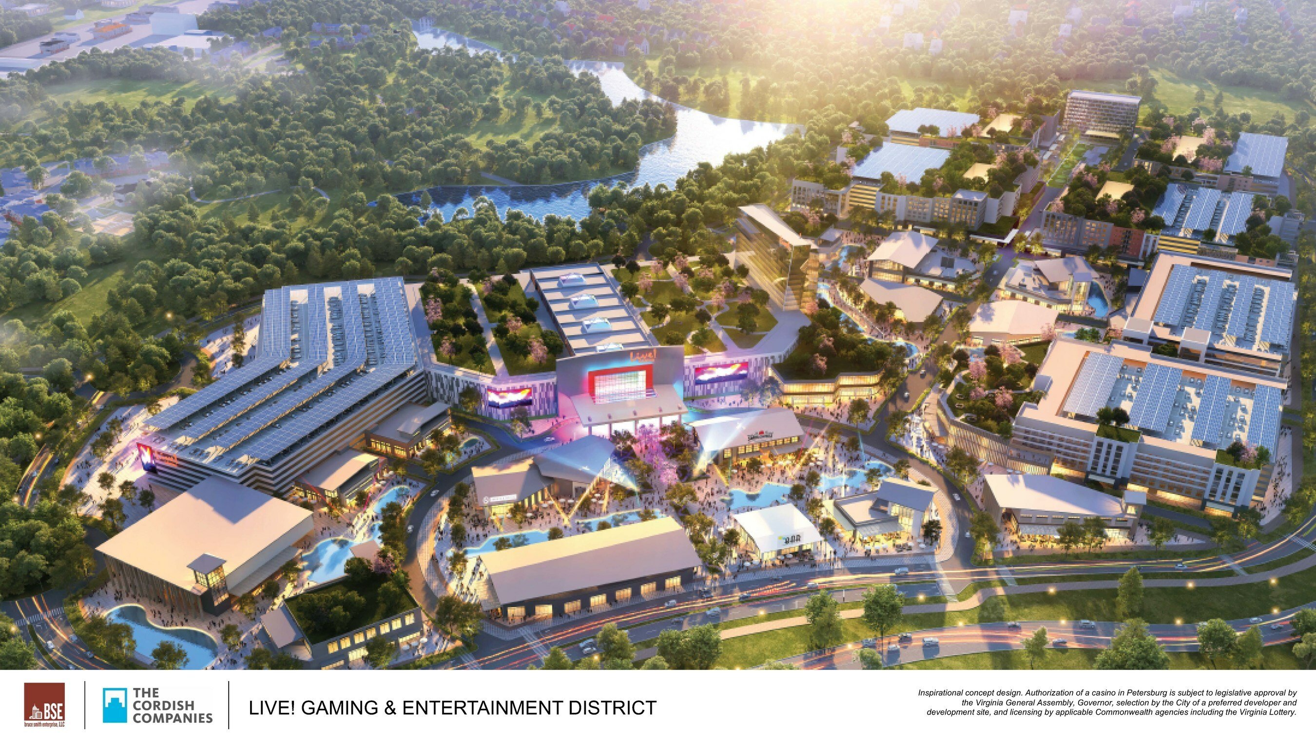 rendering of Live Casino Hotel in Petersburg Virginia