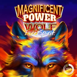 Magnificent Power Wolf Fire Spirit Game Logo