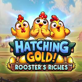 Hatching Gold! Rooster's Riches Game Logo