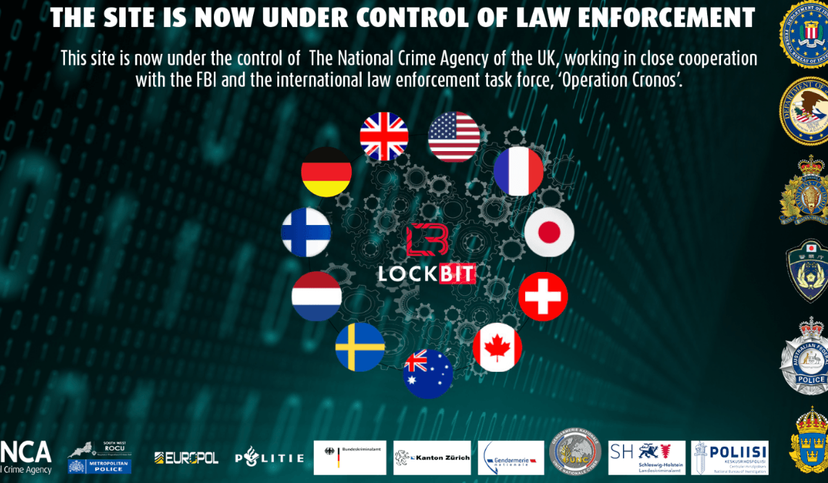 NCA took control of the LockBit group services screengrab
