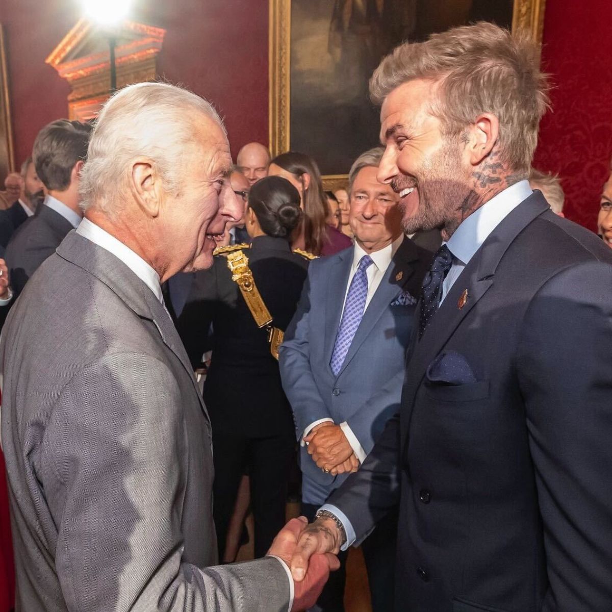 David Beckham and King Charles III