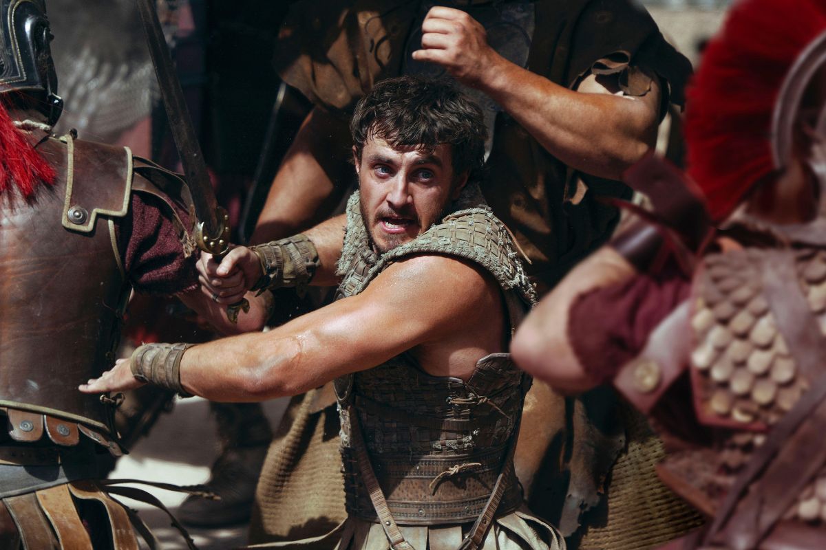 Mescal as Lucius in Gladiator II