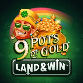 9 Pots of Gold Land & Win Game Logo