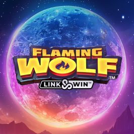 Flaming Wolf Link&Win Game Logo