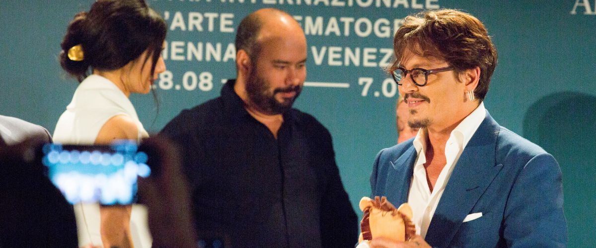 Johnny Depp al Festival del Cinema di Venezia