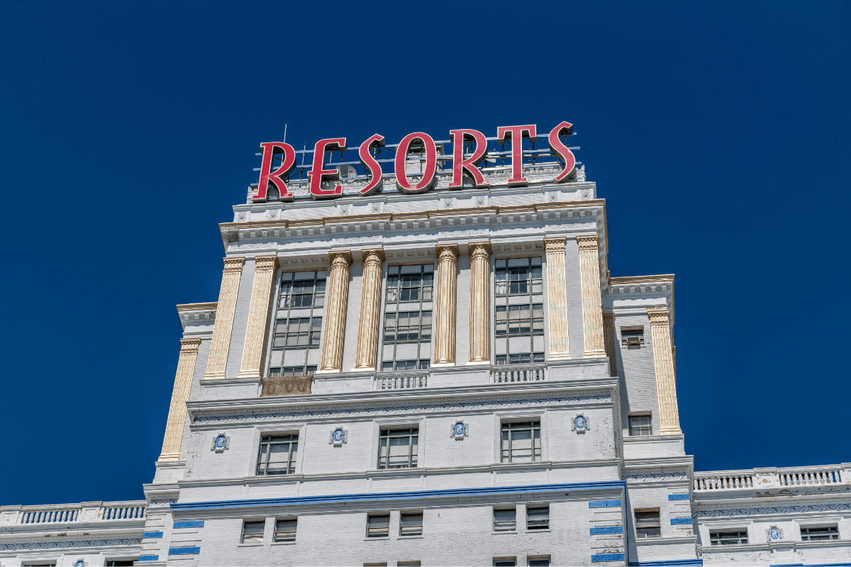 Resorts Casino in Atlantic City on New Jersey coastline