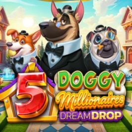 5 Doggy Millionaires Dream Drop Game Logo